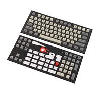 YMDK Moon Landing XDA Profile PBT 121 Lot de 165 touches sublimées pour commutateurs ANSI MX (touches uniquement) (gris sidéral, 109 touches)
