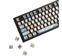YMDK Rei Ayanami Lot de 126 touches nacrées pour clavier mécanique MX 61/68/75/87/96/100/104/108
