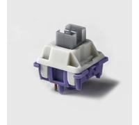 YMDK Skyloong Gateron X Geek MX Milk Commutateur RVB Violet Argenté 5 broches pour claviers mécaniques