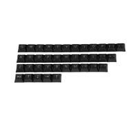YMDK Top Print DSA Clavier mécanique 37 touches 1,4 mm PBT pour commutateurs MX (Noir)