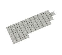 YMDK Touches alphanumériques personnalisées 48 touches PBT DSA pour la plupart des commutateurs MX Clavier Planck Filco Ergodox (gris clair)