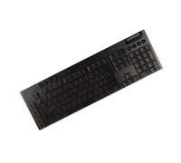 YMDK Touches noires unies vierges en polycarbonate givré à profil bas translucide compatible avec clavier mécanique Logi G813 G815 G913 G915 tkl