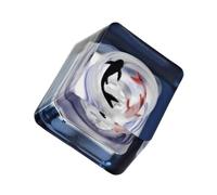 YMDK Touches personnalisées Koi Fish Creative Good Luck Cute Keycap Handmade Custom Resin Key Caps OEM ESC Keys for MX Mechanical Keyboard