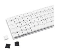 YMDK Touches ultrafines à profil bas blanc noir 127 touches Dye-Sub JWA profil rétroéclairé brillant à travers les touches pour clavier nuphy keychron 61/68/87/98/104/108 MX ultra-fin