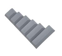 YMDK Touches vierges personnalisées DSA 1,25 1,5 1,75 2,25 2,75 1,4 mm PBT pour commutateurs MX (4 pièces 2U, gris foncé)