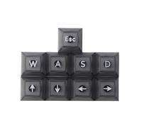YMDK UV Print DSA WASD Flèche ESC Keycap 1,25 mm ABS transparent pour clavier MX Switches