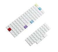 YMDK XDA DSA Touches colorées en PBT vierges adaptées pour clavier MX Ortholinéaire XD75 ID75 Split 36 Corne Split 46 Planck Preonic Niu40 (DSA 107)