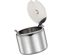 Ymhapp 1 lot de sucrier en acier inoxydable avec cuillère - Argenté - 285 ml - Portable et utile - Pour la maison et la cuisine