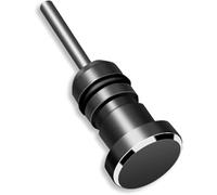 Ymhapp Bouchons anti-poussière noirs pour prise jack 3,5 mm pour écouteurs, prise jack auxiliaire de 3,5 mm, broche de retrait de carte pour téléphone portable, bouchons anti-poussière pour entretien,