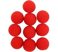 Ymhapp Lot de 10 boules en éponge rouges douces avec instructions (français non garanti) (3,5 cm)