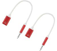 Ymhapp Lot de 2 câbles audio 3,5 mm mâle vers type C femelle - Câble analogique de 3,5 mm - Adaptateur pour écouteurs - Compatible avec lecteurs MP3, ordinateurs portables, tablettes, câbles de