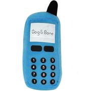 Ymhapp Peluche amusante en forme de téléphone portable - Jouet à mâcher - Jouet couineur - Pour chiens de petite et moyenne taille - Bleu