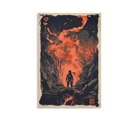 YMHDJYH Poster Anime Naruto - Naruto Uzumakis Path to Becoming Hokage - Décoration murale moderne à suspendre - 30 x 45 cm