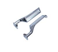 YMHHefy Lot de 2 poignées de porte intérieure en métal argenté avant gauche conducteur passager compatible avec Ford Bronco F150 F250 F350 F53 F59 F800 E7TZ-1522601-A E7TZ-1522600-A 77177 77178