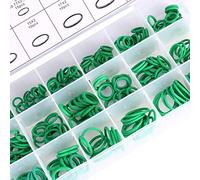 Ymiko 18 Tailles 270 pièces Joint torique en Caoutchouc Joint d'étanchéité Joint rondelle Joint Assortiment Ensemble AC O Ring Voiture Auto Camion Air Con Joint torique Outils de Remplacement Vert