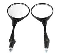 Ymiko 2 Pièces Rétroviseurs Pliants de Moto Rétroviseurs Latéraux Ronds Rétroviseurs de Moto Pliants pour KLX250 KL250