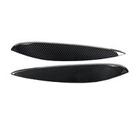 Ymiko 2pcs Sourcil de Phare, Remplacement ABS Gauche Droite pour Smart 453 Fortwo Forfour 2015-2020(en Fibre de Carbone)