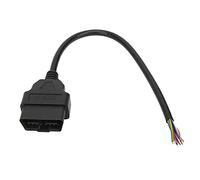 Ymiko Adaptateur de Prise OBD2, Outil de Diagnostic de Connecteur de Câble Mâle 16 Broches, Raccord de Queue de Cochon de Câble D'extension de Diagnostic OBD pour L'extension ELM327 30cm