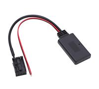 Ymiko Adaptateur D'entrée Bluetooth AUX, Module Adaptateur Bluetooth AUX in 23 Cm 12 Broches sans Fil Noir Compatible avec la Navigation Agila CD 70