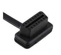 Ymiko Adaptateur D'extension OBD2, Voiture Auto 16 Broches Mâle à Femelle OBD2 Adaptateur de Diagnostic de Câble D'extension OBD-II Outils de Diagnostic de Système de Moteur(30cm)