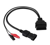 Ymiko Câble Adaptateur de Convertisseur, Câble de Diagnostic de Connecteur D'adaptateur OBD2 3 Broches à 16 Broches, Adaptateur de Câble de Scanner de Diagnostic pour Alfa