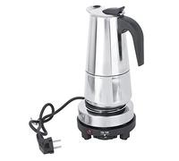 Ymiko Cafetière Moka 45 ml Acier Inoxydable Induction Gaz Électrique Filtre Haute Efficacité Poignée Ergonomique Maison Bureau Camping Pique-nique