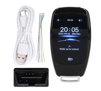 Ymiko Cl¨¦ de Voiture T¨¦l¨¦Command¨¦e pour Les Mod¨¨Les de Bouton D'arr¨ºt du Moteur de D¨¦marrage, cl¨¦ Intelligente Universelle ¨¤ ¨¦Cran Tactile LCD TK900, Entr¨¦e sans cl¨¦ ¨¤ Distance (Le Noir)