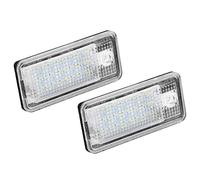 Ymiko Éclairage de plaque d'immatriculation, Kit d'ampoule de lampe de plaque d'immatriculation de numéro de LED de voiture 2 pièces Compatible avec S4 B6 B7 C6 S6