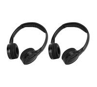 Ymiko Écouteurs Infrarouges pour DVD D'appui-tête de Voiture pour Enfants, Circum-Auriculaire Noir, Universels à 2 Canaux, sans Fil sur L'oreille