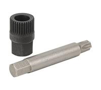 Ymiko Foret de 75 Mm alternateur de Rechange pour Alternateurs , Kit de clé à Poulie D'alternateur 33 Dents, Douille Cannelée, Extracteur de Foret