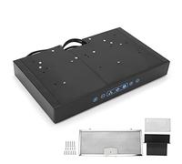 Ymiko Hotte de Cuisine Sous Armoire 12V ¨¤ 3 Vitesses R¨¦glable avec ¨¦cran Tactile Lumi¨¨re LED pour Cuisine de Camping-car Noir