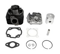 Ymiko Kit de 11 Pistons de Cylindre, 47 Mm de Gros Alésage de Segments de Piston de Cylindre en Alliage D'aluminium pour Moteur Jog 50 2 Temps 1E40QMB