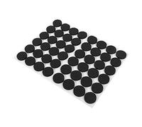 Ymiko Patins en Feutre Auto-Adhésifs, 48 Pièces, 2 cm, Protection Sol TRP, Antidérapants pour Meubles, Noir, Coussinets Flexibles pour Chaises, Tables, Armoires