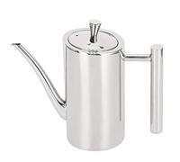 Ymiko Pot d'huile cuisine acier inoxydable 500ml distributeur huile anti-poussière buse longue verse doucement pour maison restaurant café hôtel