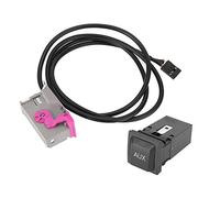 Ymiko Prise de câble d'entrée AUX de Voiture Câble d'entrée auxiliaire Audio Adaptateur Bluetooth Entrée Ligne AUX à 32 Broches pour / / / / / avec CD -E AU 3,5 mm