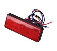 Ymiko R¨¦flecteur Rectangle, Feu de Freinage Arri¨¨re de Moto, Lampe D'arr¨ºt de Feu Stop Arri¨¨re de R¨¦flecteur LED Rectangle pour Cyclomoteur de Scooter de Moto(Coquille Rouge Lumi¨¨re Rouge)