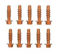 Ymiko Vis Autotaraudeuse, Kit de Vis Autotaraudeuses pour Moto Finition Anodisée Compatible avec 125 150 200 EXC XC SXF EXCF XCF 1997-2020(Orange)