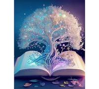 YMJD 11CT Point de Croix kit Debutant Broderie Imprimé Cross Stitch (Arbre 36×46cm)