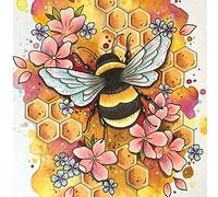 YMJD DIY Kit Broderie Point de Croix Broderie Imprimé 11CT DIY Kit Broderie Point De Croix - Abeille 36 * 36CM