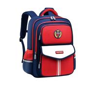 YMKJZLBD Cartable Garcon Primaire École De Protection La Colonne Vertébrale pour Enfants Sacquage des Élèves L'école Grande Capacité Réduire Charge-Petit Rouge