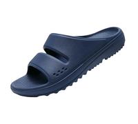 YMKJZLBD Claquette Hommes Pantoufles Nuage Femme Douche Intérieure Étanche À Plage Douce De Claire-Bleu Foncé-36