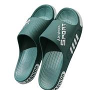 YMKJZLBD Sliders Couples Sandales pour Hommes en Été, Usure De Plein Air, Mode Maison, Fond Doux Épaissi, Pantoufles Dames Non Glissantes-vert-46-47