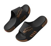 YMKJZLBD Sliders Couples Sandales pour Hommes en Été, Usure De Plein Air, Mode Maison, Fond Doux Épaissi, Pantoufles Dames Non Glissantes-or-38-39