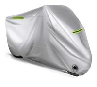 YMLVET Housses de Moto pour Yamaha Tricity 300 Tricity300, Couverture Bâche Exterieur Imperméable Anti-Poussière Housse Protection Moto Accessoires,Silver