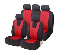 YMLVET Housses de Siège de Voiture pour Audi A4 B7 Avant Wagon 8ED 2004 2005 2006 2007 2008, Respirantes Antidérapants Avant Arrière Confortables Couvre Sieges Accessoire,Red
