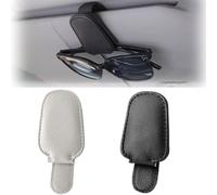 YMNBFCX Support visière de Lunettes,pour Peugeot 3008 Phase 1 2009-2018 2019 2020 accrocher des Soleil Support Accessoires Voiture Clip visière Accessoires,A/Black