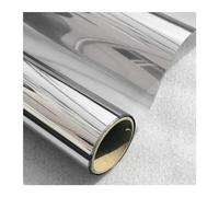Ymnilian Film Fenetre Anti Regard,Film Miroir pour Fenetre Teinte de fenêtre de Protection Solaire Miroir, Blocage de la Chaleur, Films de fenêtre solaires(Silver,50x300 cm)