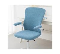 Ymnilian Housse Chaise Bureau, Housse Fauteuil Bureau Large Backrest Multi-Fit Office Chair Covers Ergonomic Seat Protectors Breathable Durable for Home Computer Desk Chairs(Blue)