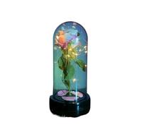 Ymnilian Rose Eternelle, Rose Eternelle sous Cloche Rose éternelle en Verre, Fleurs artificielles de noël, for décoration, Cadeaux Mariage for la Maison(052)