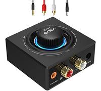 YMOO Recepteur Bluetooth 5.3, RCA 3,5 mm Jack AUX Adaptateur Bluetooth SBC AAC,Stereo Audio HiFi Receiver pour Smartphone, Tablette, Ordinateur Portable, Enceinte Home Cinema,100ft